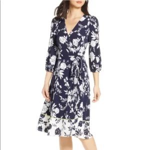 Eliza J Faux Wrap Dress